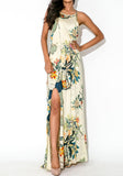 Pastoral Side Slit Maxi Dress