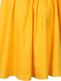 Yellow Vintage Sleeveless Midi Dress